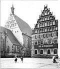 Dom mit Domherrenhof von Nordosten, 1956