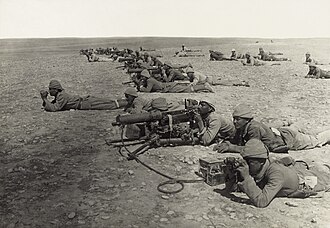 Machine gunners, Second Battle of Gaza