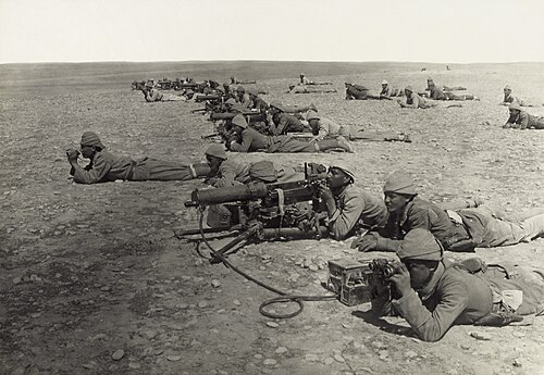 Machine gunners, Second Battle of Gaza