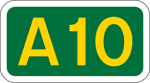 File:UK road A10.svg