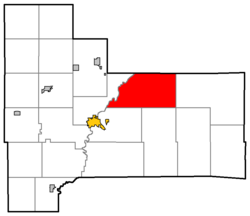 Location of Komensky, Jackson County