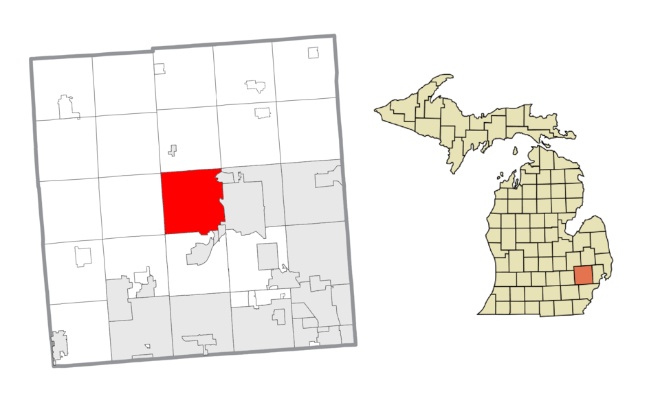 File:Waterford Charter Township, MI location.png
