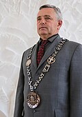 The insignia for the mayor of Staré Město, 2017