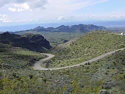 CR 10 over Sitgreaves Pass, east of Oatman