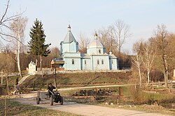 Wooden church in the village of Plyska, Lanovets district, Ternopil region