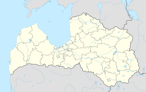 Locations of the 2026 Latvian Higher League teams