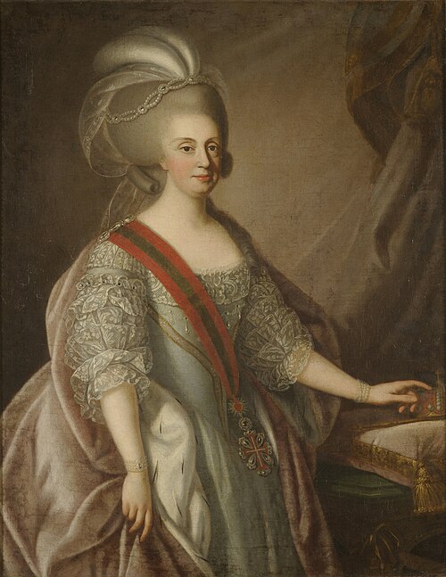 Maria I, Queen of Portugal by  Giuseppe Troni, a featured picture.