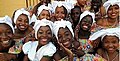 Afro-Ecuadorian girls in traditional clothing