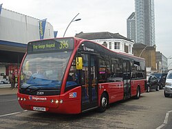 Stagecoach London Optare Versa in London in September 2013.