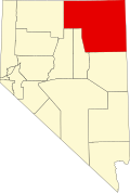 State map highlighting Elko County