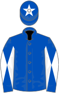 Royal blue, white diabolo on sleeves, star on cap