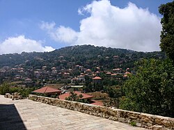 The town viewed from the Castle of Smar Jbeil