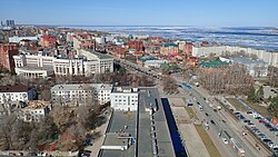 View of Ulyanovsk, now dominated by Soviet-era buildings