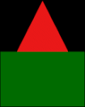 87th Battalion (Canadian Grenadier Guards) Distinguishing patches for 4th Division, 11th Brigade CEF