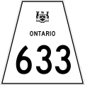 Highway 633 marker