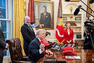 Button visible during Trump's 2nd presidency on 25 February 2025