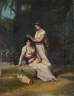 Young Oriental Womenat their Toilette