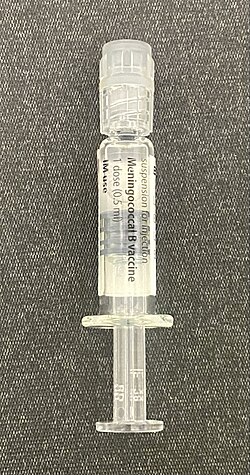 Vaccine injection for Meningococcal B (MenB)
