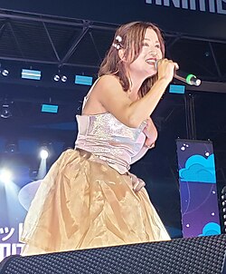 Matsuzawa performing at Anime Summit 2024, in Brasília, Brazil