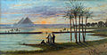 Coucher de Soleil sur les Pyramides d'Egypte, 1875