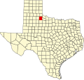 State map highlighting Cottle County