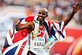 Image 5Mo Farah is the most successful British track athlete in modern Olympic Games history, winning the 5000 m and 10,000 m events at two Olympic Games. (from Culture of the United Kingdom)