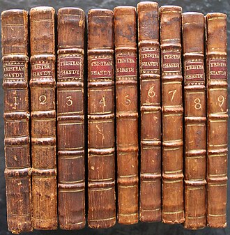Tristram Shandy First edition spines