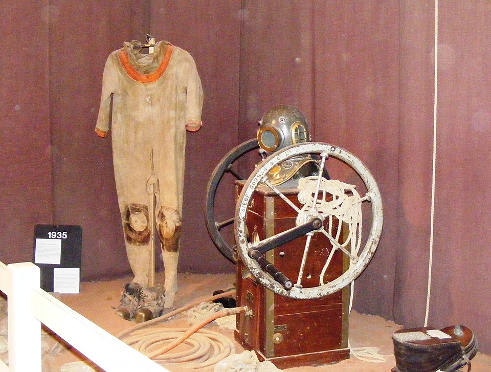 File:Cave diving equipment 1935.JPG