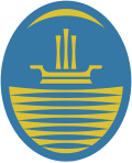 Seal of the city of Buenos Aires from 1997 to 2008. The seal is derivative institutional symbol from the coat of arms.