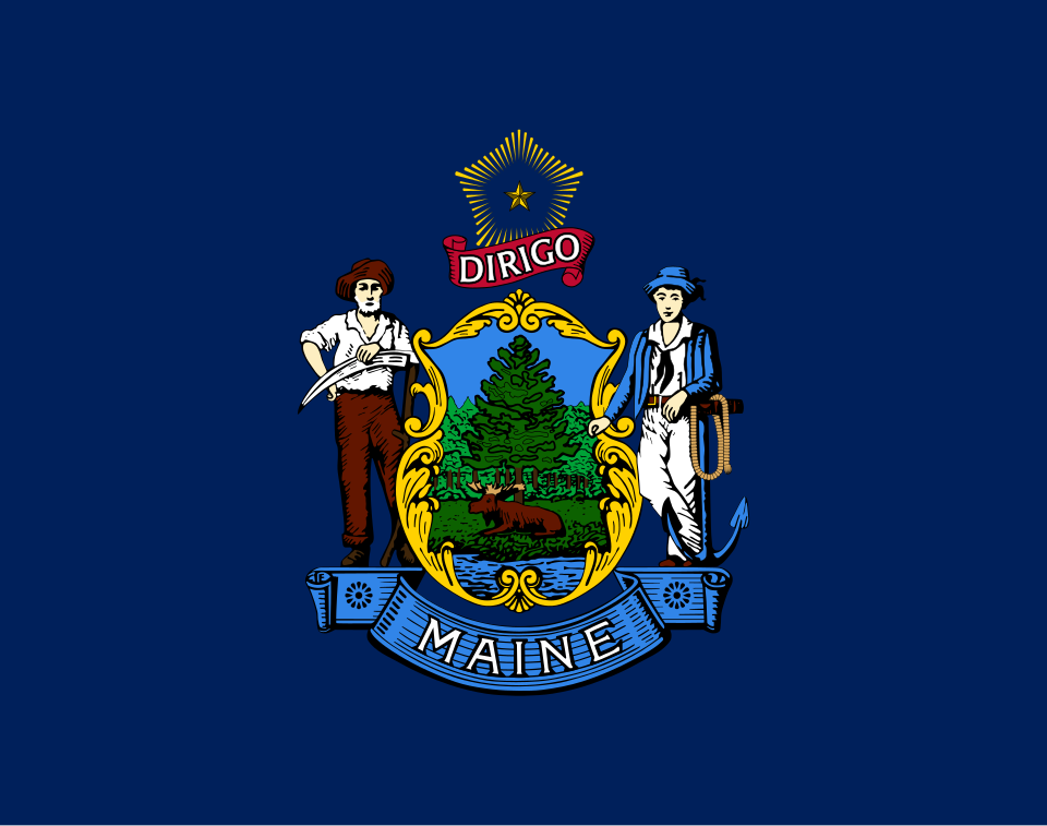 File:Flag of the State of Maine.svg