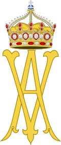 Imperial monogram of Empress Augusta Victoria