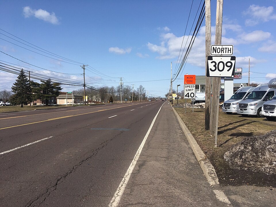 File:PA 309 NB past Orvilla Road.jpeg