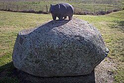 Wombat sculpture, Wombat, New South Wales, unveiled April 2002