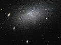 There are about 2.3 million light years between UGC 4879 and its closest neighbour, Leo A.