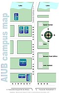 AIUB campus map