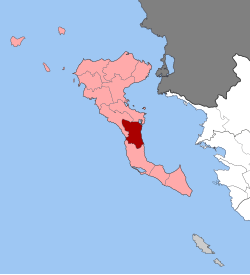 Location within the regional unit