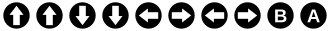 Buttons of the code; in order, up, up, down, down, left, right, left, right, B, A