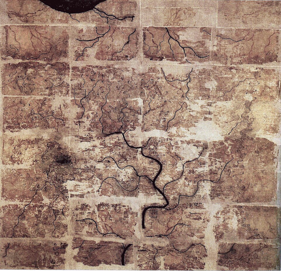 File:Western Han Mawangdui Silk Map.JPG