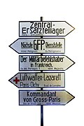 German road signs in occupied Paris. The Feldgendarmerie was responsible for military traffic.