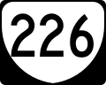 State Route 226 marker