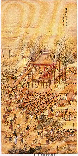 File:清劉閬春繪農村演戲圖.jpg