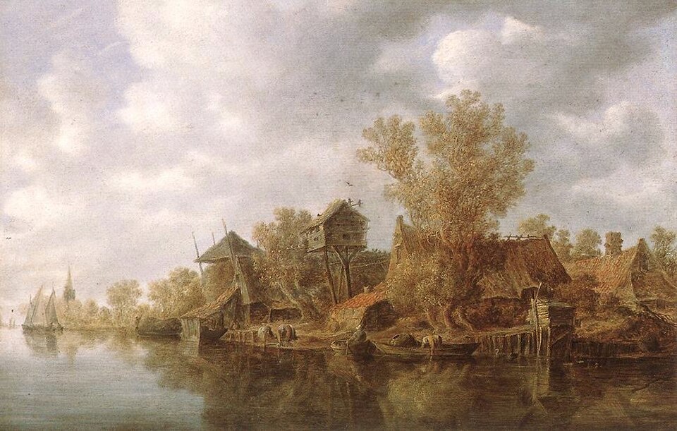 File:Goyen 1636 Village at the River.jpg