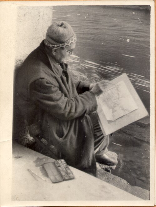 File:Leonard Rotter painting Prague in wintertime.tif