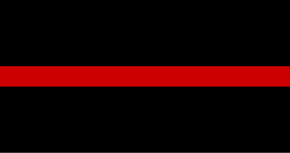 File:Thin Red Line Flag.svg