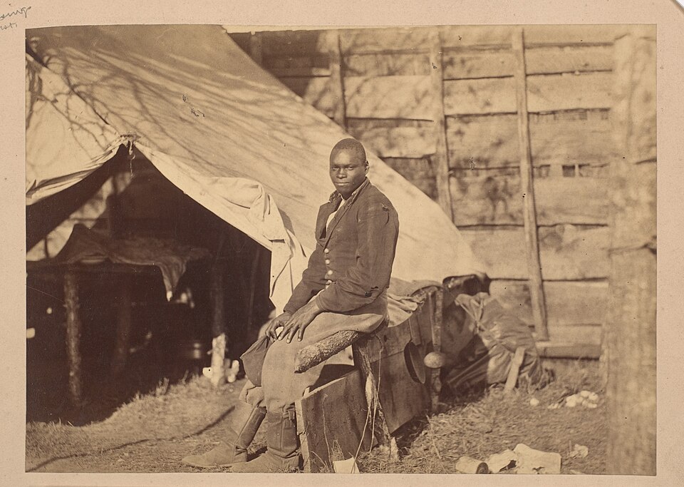 File:-Black Soldier in Camp- MET DP248335.jpg