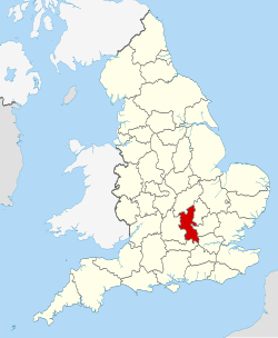 Buckinghamshire shown within England