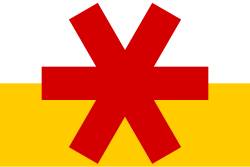 The flag of San Serriffe