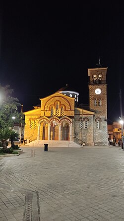 The church of the Holy Trinity in the village square