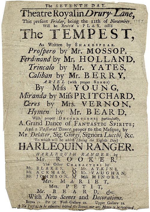 File:Drury Lane Playbill - The Tempest.jpg