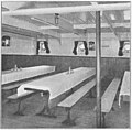 Third Class Dining room on Hellig Olav in 1905.